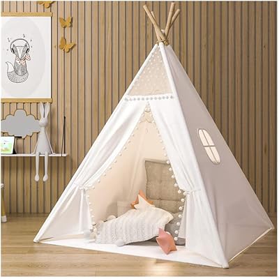 Trafagala Kids Teepee Play Tent 120x120cm 130cm High Indoor Outdoor