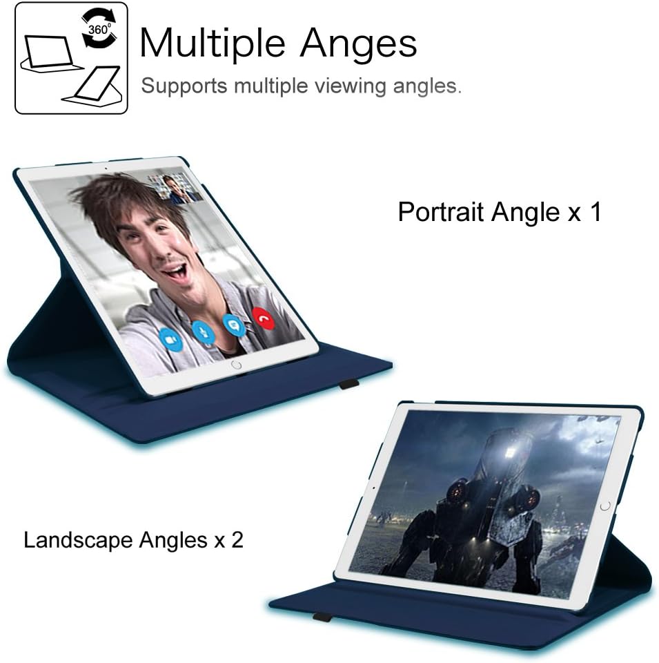 FINTIE Rotating Case for iPad Pro 12.9 (2nd Gen) 2017 / iPad Pro 12.9 (1st Gen) 2015-360 Degree Rotating Stand Case with Smart Protective Cover Auto Sleep/Wake - Image 5