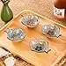 xdobo Handmade Ceramic Condiment Dish Plate Cute Fish Shape Sauce Vinegar Sushi Dishes, Set of 4