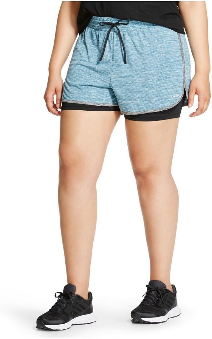 champion plus size running shorts