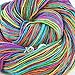 Soft Silky Fingering Lace Weight Silk Yarn - Perfect for Creating Cardigans, Sweaters, Socks, Shawls - Exotic Rainbow