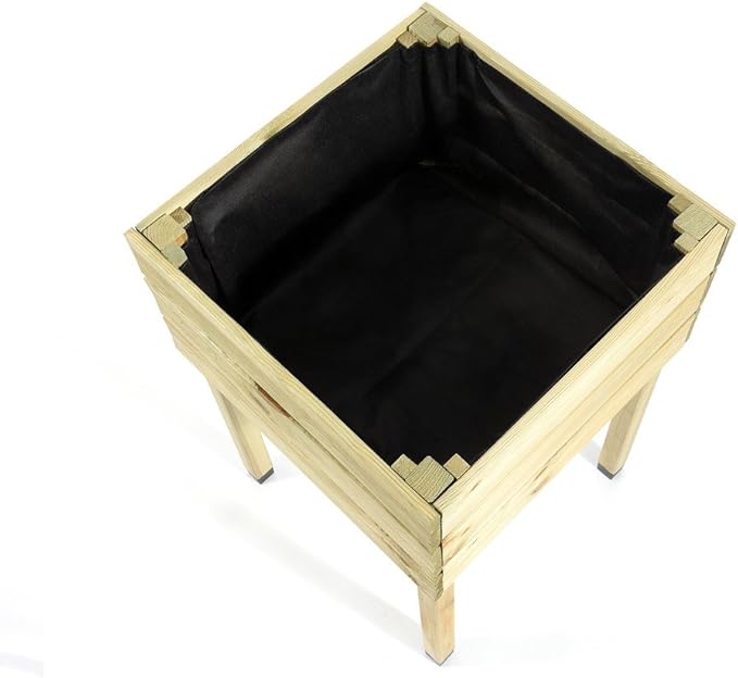 MYGARDENLUST Cama alta de madera para plantas, kit de construcción ...