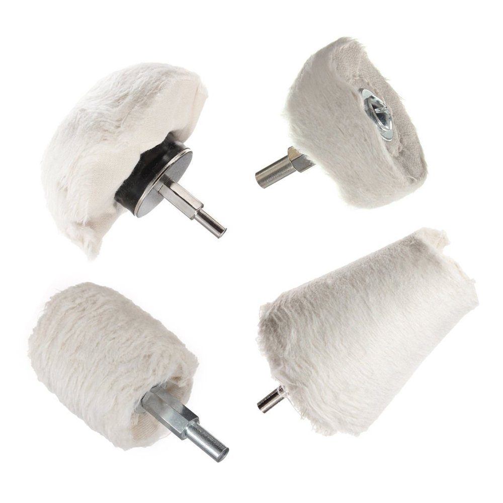 Htianc 4 Pack White Cotton Buffing Wheel,Best Polishing Wheel Kits For Any... 744759743251 eBay