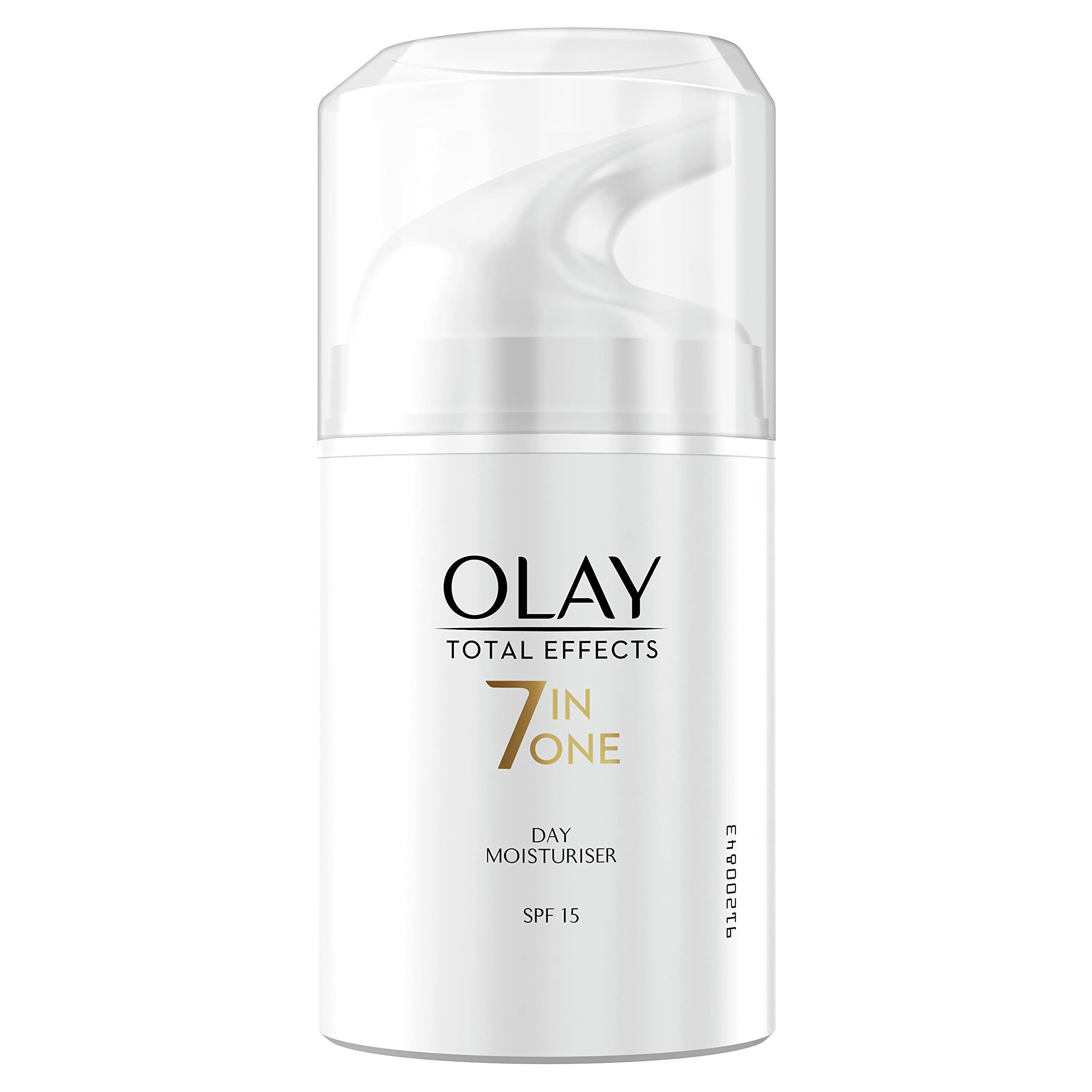 Olay Total Effects 7-in-1 Daily Moisturising Cream for Women with SPF 15, 50 ml, Day Cream with Vitamin E, B3 and B5 for Care and Protection of the Skin, Face Cream for Women (Packaging May Vary)