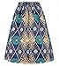 Afibi African Print Skirts for Women Boho Plus Size Flare Pleated Skirts (Large, Picture 5)