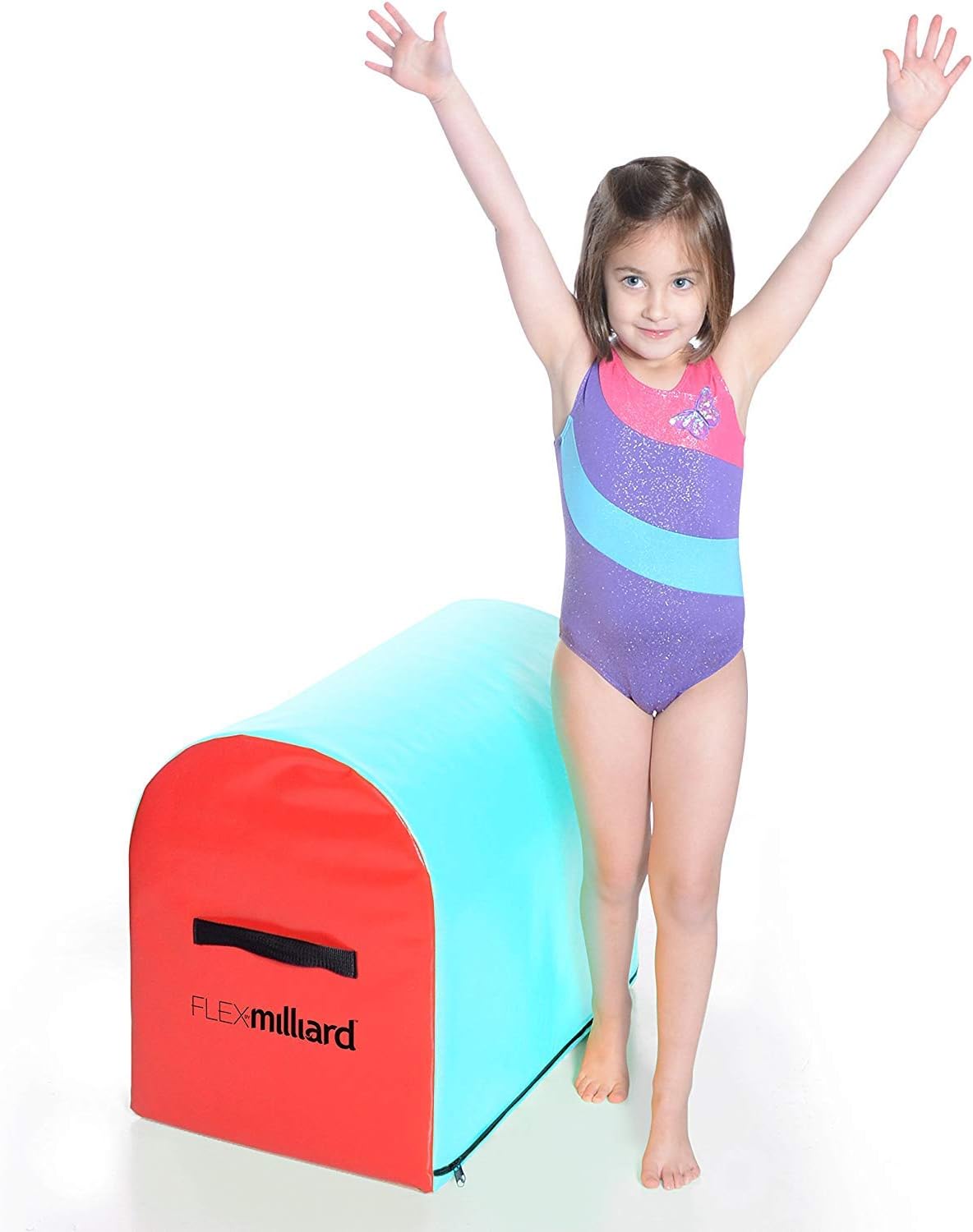 Milliard Gymnastics Mailbox Tumbling Aid Trainer, Spotting Equipment, 24x16x19.5 inches Blue with Red : Sports & Outdoors