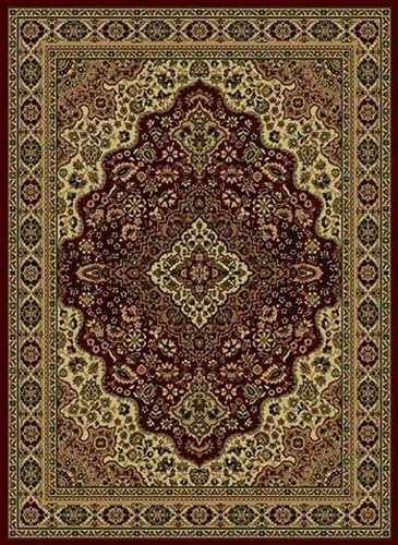 Radici 808-1234-BURGUNDY Castello Rectangular Burgundy Traditional Italy Area Rug, 9 ft. 10 in. W x 12 ft. 10 in. H