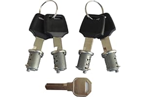 AJDHDGA 4 Pack Lock Cylinders Compatible with Yakima Car Roof Rack System Components SKS Lock Cores, Includes 4 Cylinders Cores, 4 Opening Keys and 1 Control Key