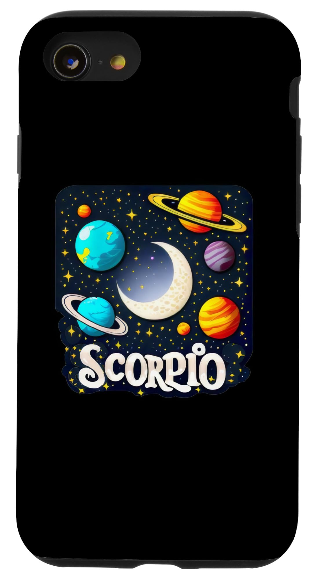 iPhone SE (2020) / 7 / 8 Scorpio astrology sun sign galaxy moon planet stars zodiac Case