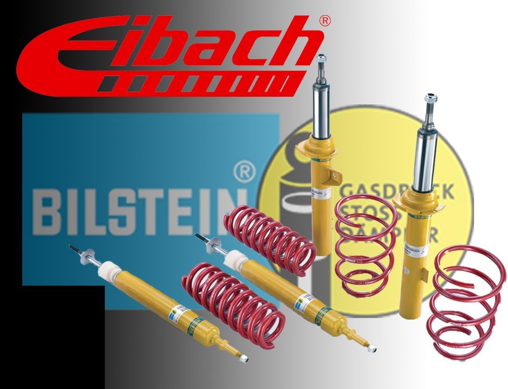 Eibach Bilstein Suspension B12 Sportline Sport Suspension for Seat Leon (1P1) 2.0 FSI 110 kW Drop Front/Rear (mm): 45/50/35 Allowable Axle Load FA/RA in kg: 1130/930 Build Year 07/05-
