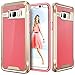 ELV Case for Samsung Galaxy S8 Plus - Armor Defender Slim Case for Samsung Galaxy S8 Plus - [Salmon Pink/Gold]