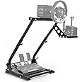 Anman Racing simulator cockpit Wheel Stand Foldable Fit for Logitech Fanatec Thrustmaster G29 G920 G923 G27 G25,T248X T248 T300 T300RS T150RS T150 TX Xbox PS4 PS5 race car seat No Wheel,Shifter Pedal