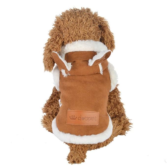 Bluelucon Haustier Hundekatzen Welpen warme Kleidung Pullover Kostüm Jacke Mantel Bekleidung Winterjacke Daunenjacke Daunenja