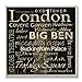 Stupell Home Décor London Landmarks Square Wall Plaque, 12 x 0.5 x 12, Proudly Made in USA