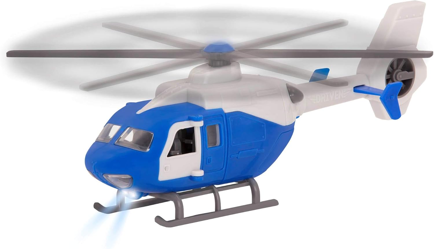 Driven by Battat, 7-Inch Rescue Helicopter Toy with Lights & Sounds, Opening Doors, Vehicle for Boys & Girls, Durable Design - Image 4