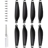 Ruko Drone Propellers Compatible with U11MINI / U11MINI 4K Drone | 4 Replacement Rotor Blades, Durable &amp; Lightweight Spare Props, Easy to Install (Black)