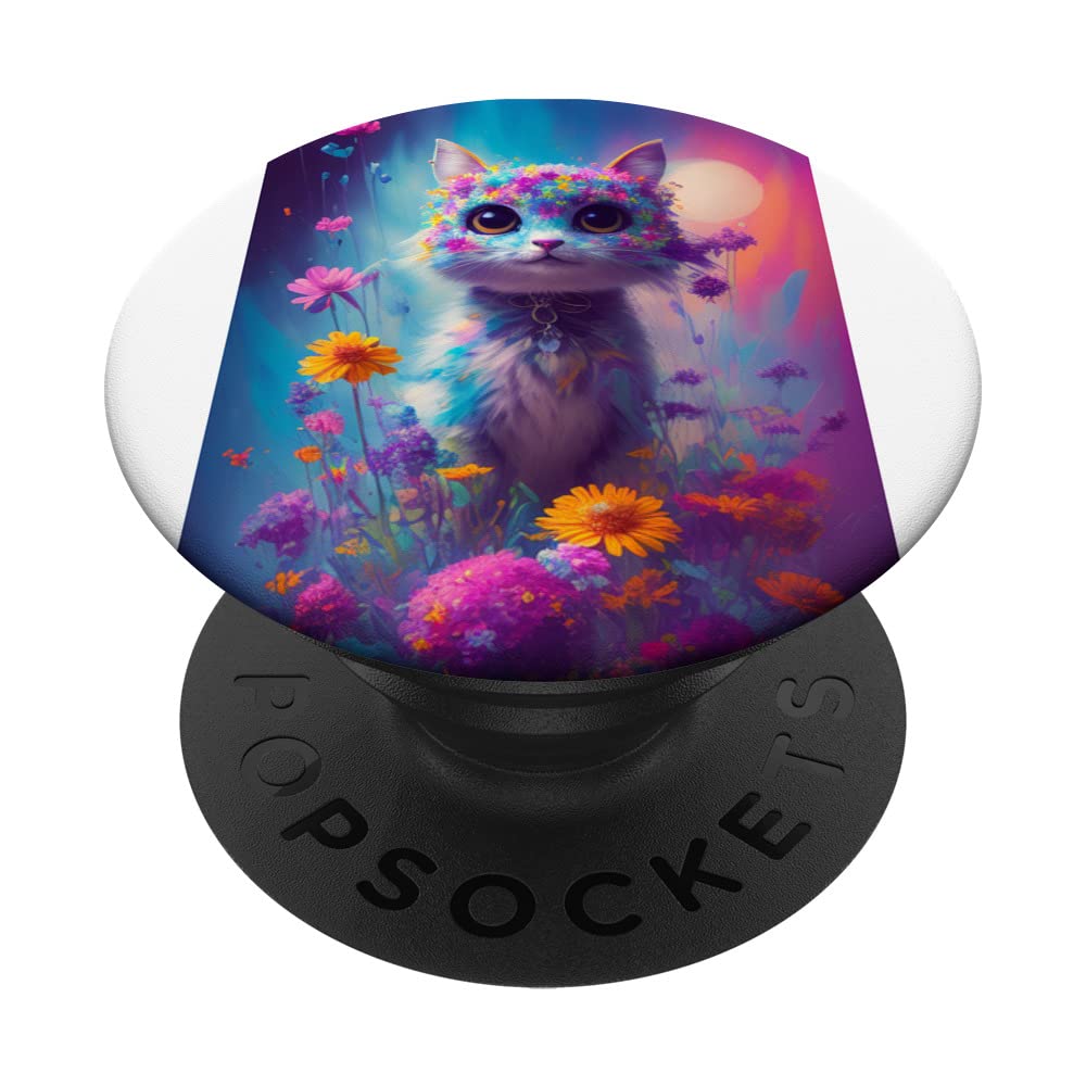 cat, kitty, kitten, funny cat PopSockets Swappable PopGrip