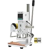 ZONEPACK 5x7cm Leather Embossing Machine Hot Foil Stamping Machine | Precise Repeat Positioning, Adjustable Working Height, Stable Manual Pressure and Convenient Foil Roll Feeding