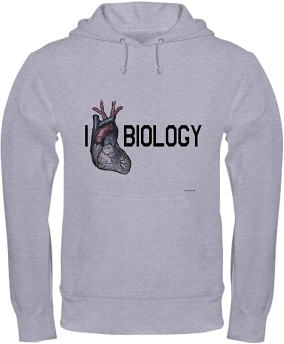 CafePress I Heart Biology Pullover Hoodie, Hooded Sweatshirt Amazon.co