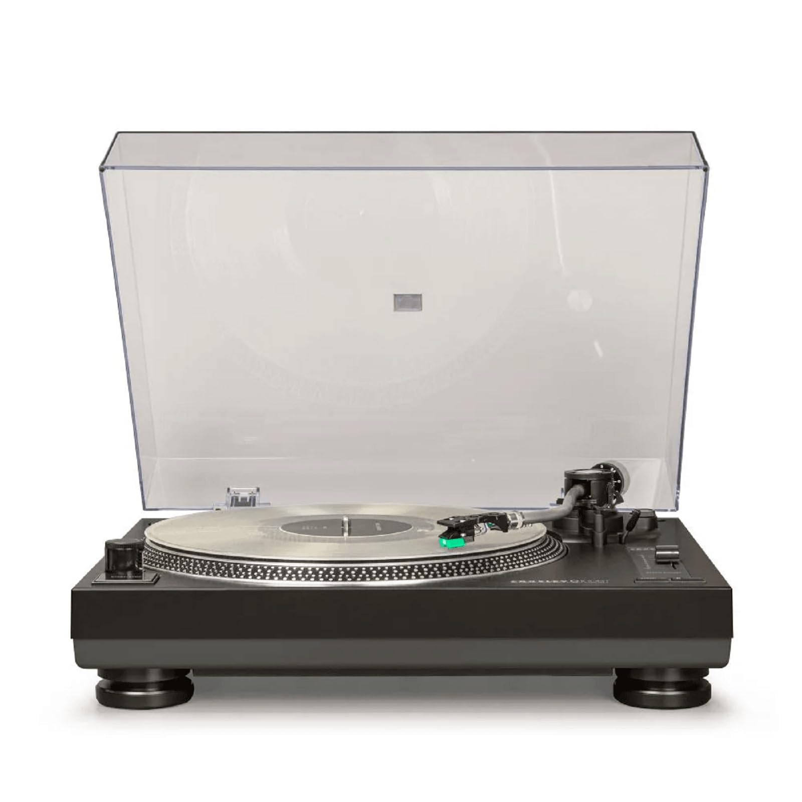 Crosley C100BT Turntable Record Player - 2-Speed Vinyl Player, Home Turntables for Vinyl Records, Bluetooth Out Record Players, Built in Pre-Amp, Audio-Technica Cartridge, Black