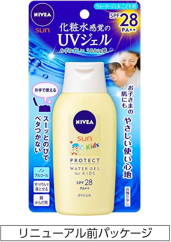 Amazon Co Jp ニベアサン プロテクトウォータージェル こども用 Spf28 Pa 1g ビューティー