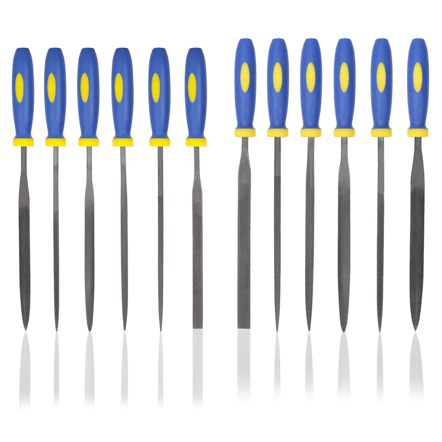 KALIM 2 Needle File Sets 12Pcs 3mm and 4mm File