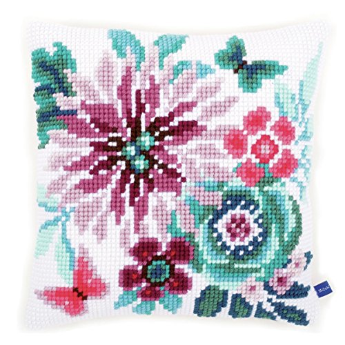 Vervaco Flower Paradise 2 Cushion Cross Stitch Kit