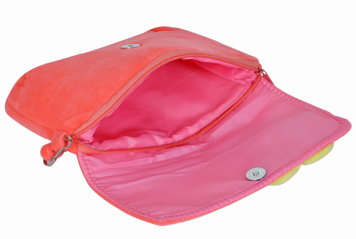 chords lemon yellow flower orange sling bag for girls