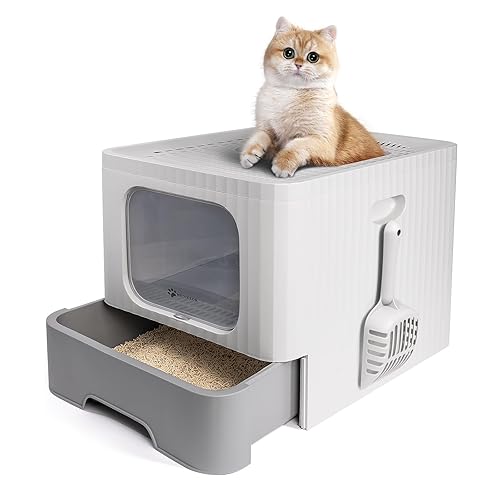 Litter Enclosure Enclosed Kitty Litter Box MIU COLOR Enclosed Cat