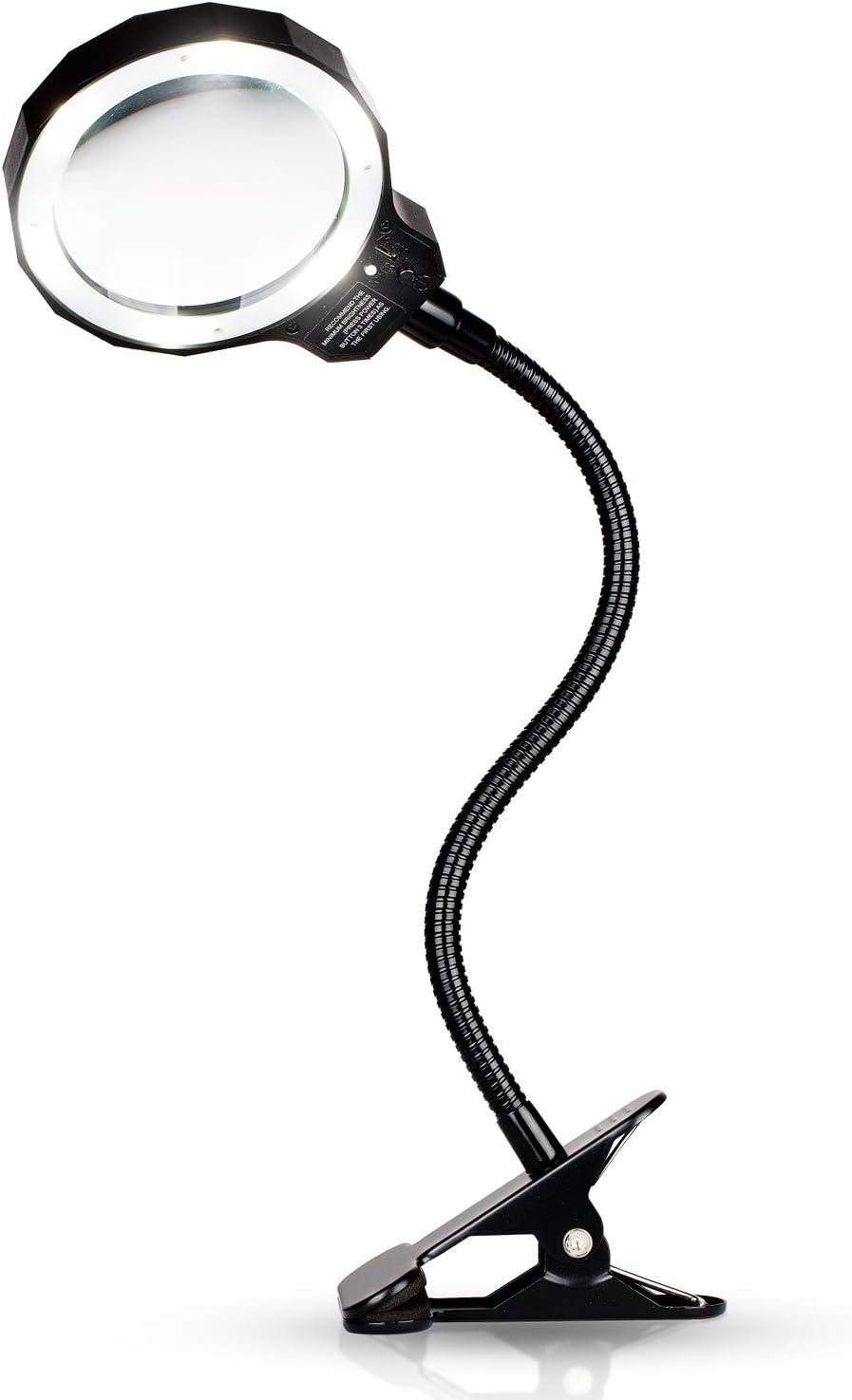 Magnifying Lamp with Clamp 3X Rechargeable Led Optical Illuminated