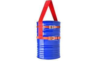 Feleolibe Drum Lifting Sling for 55 Gallon Drum, 2 Pack Adjustable Ratchet Strap, Maximum Weight Capacity 6000 Lbs