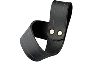 Medieval Simple Frog/Scabbard for LARP Swords - Handmade for Larping, Boffer wars, Renaissance Faire, SCA and Cosplay (Black,