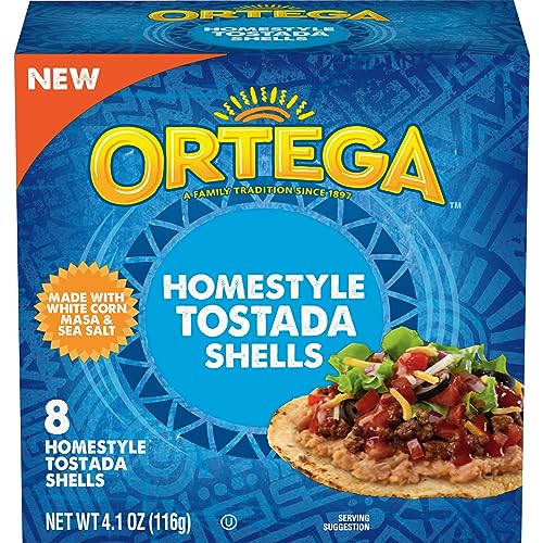 ORTEGA HOMESTYLE TOSTADA SHELLS, 8 COUNT (PACK OF 1)