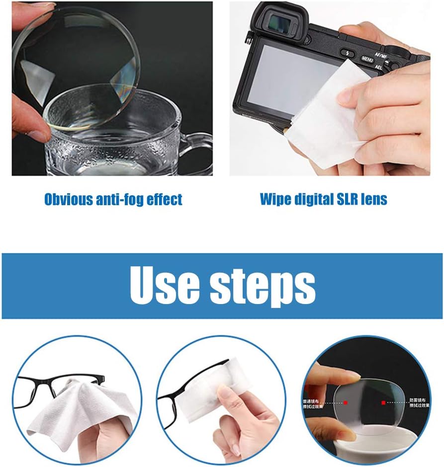 Panni riutilizzabili per la Pulizia degli Occhiali Occhiali da Vista  Salviette Anti-Appannamento BSTOB 10Pcs Nano Anti-Fog Wipe Panni di pulizia  urban-earth.co.uk