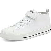 DSWED Toddler Little Kid Sneakers Boys and Girls Canvas Shoes High Top Casual Lightweight Classic Adjustable Strap Sneakers