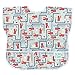 Bumkins Junior Bib / Short Sleeve Toddler Bib / Smock 1-3 Years, Waterproof, Washable, Stain and Odor Resistant – Fire Engine