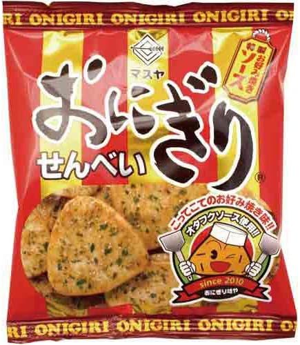 Masuya Onigiri Senbei 0.91oz 1pc Japanese Rice Snack (otafuku sauce)
