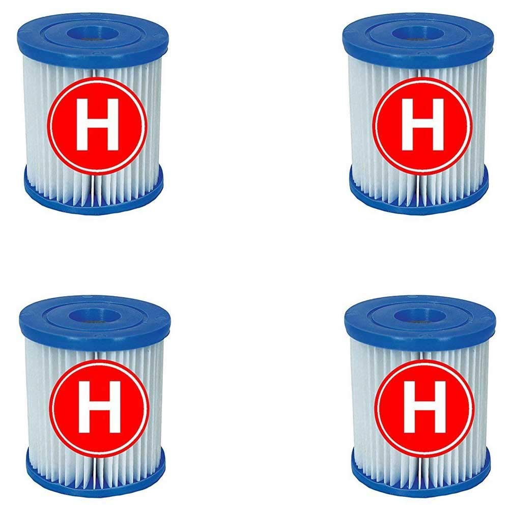 Intex 4 Filter Cartridges for Intex Swimming Pool Filter - Type H