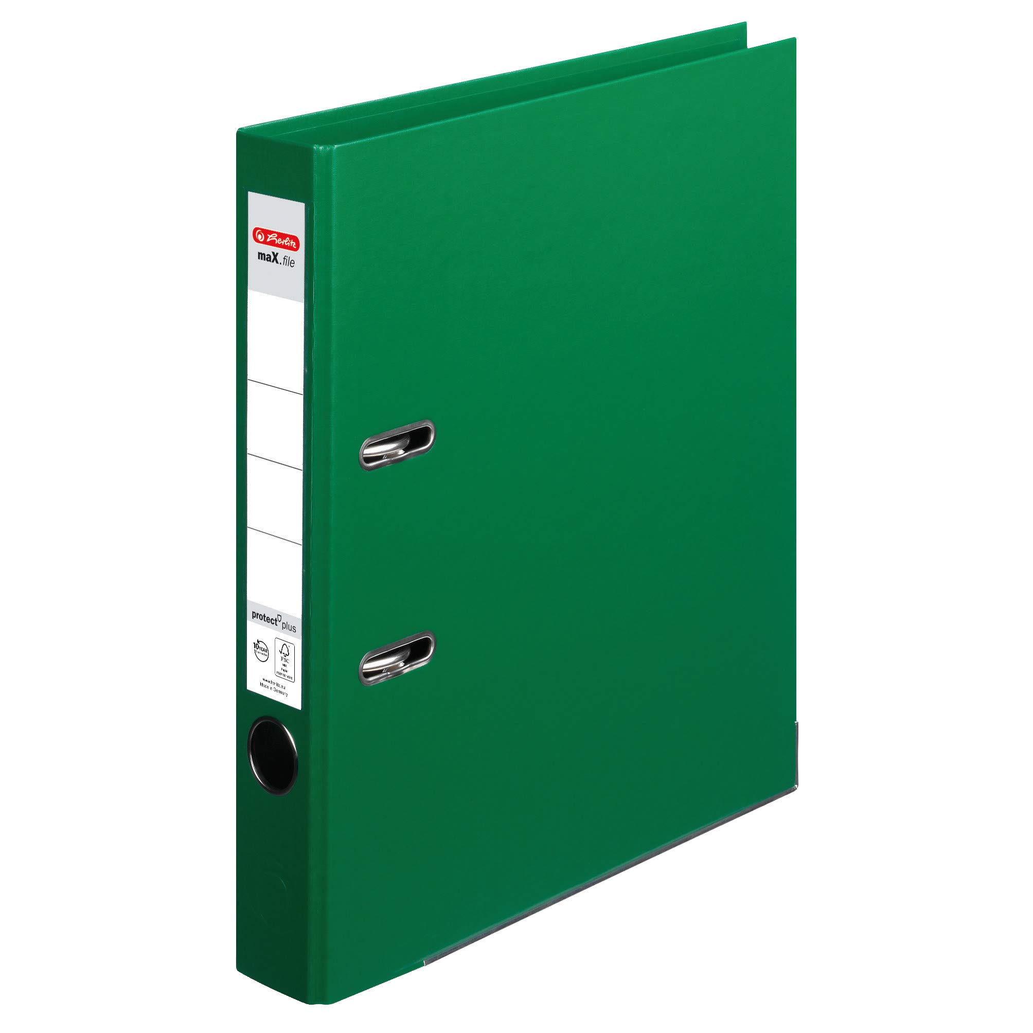 Herlitz 10834760 Binder – Ring Binders, Polypropylene (PP) (Green, A4)