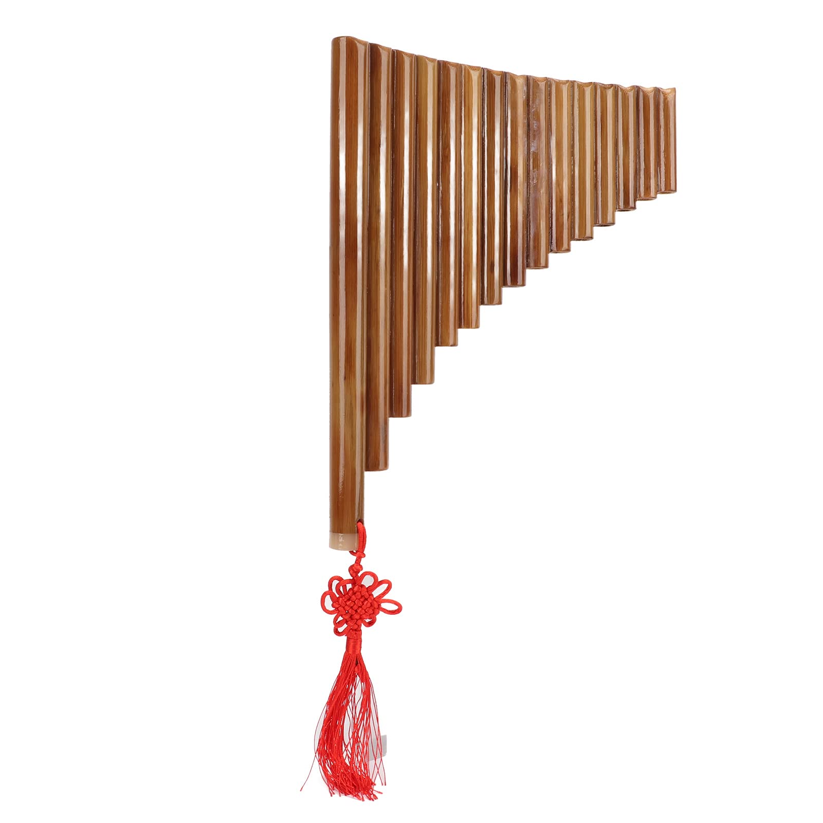 Bamboo Pan Flute with 15 Pipes - G Tone Chinese Pan Pipe for Beginners