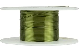 TEMCO INDUSTRIAL TEMCo 29 AWG Copper Magnet Wire - 2 oz 308 ft 155°C Magnetic Coil Green