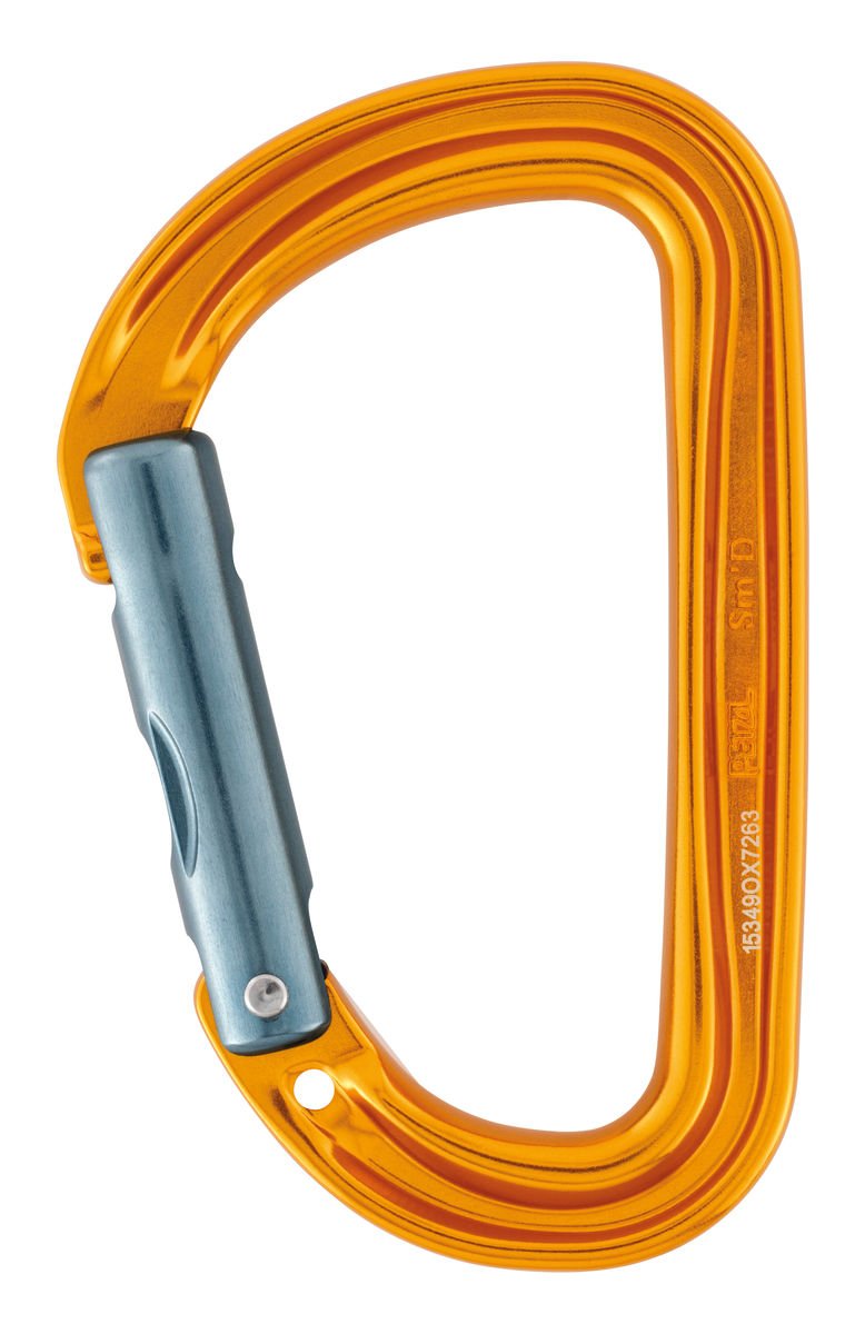 Petzl SM'D Wall Screw Carabiner, Yellow, One Size