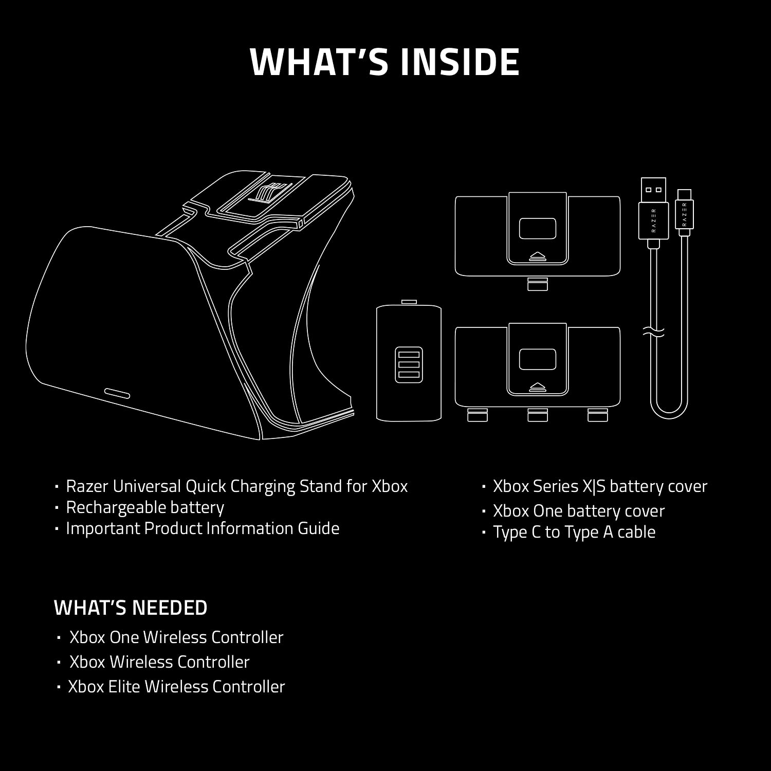 Razer Universal Quick Charging Stand for Xbox Series X|S: Magnetic Secure Charging - Perfectly Matches Xbox Wireless Controllers - USB Powered - Electric Volt (Controller Sold Separately)