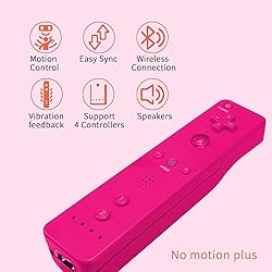 QUMOX Remote Controller and Nunchuck Joystick Pink