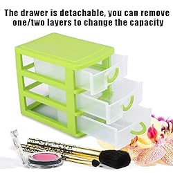 White 3 Drawer Plastic Storage,Mini Drawer