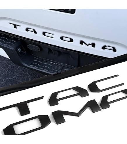 Double Layer Tailgate Emblem Double Layer Tailgate Letters For 2016-2020 Toyota Tacoma - Chrome Black Insert Tailgates & Liftgates For Toyota Tacoma Double Layer Tailgate Emblem Double Layer Tailgate Letters For 2016-2020 Toyota Tacoma - Chrome Black Insert Tailgates & Liftgates For Toyota Tacoma