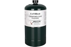 CoYlBod Propane Tank, 1LB Propane Cylinder Tank - Propane Replacement Fuel Cylinder - Safe and Legal Option - DOT Compliant-16 oz, Searing Propane Gas to Broil Sous Vide for Welding Brazing Soldering