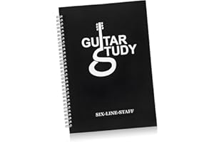 BESTonZON Guitar Chord Book A4 Six-line Score Notebook Portable Guitar Music Score Book for Beginners and Practice