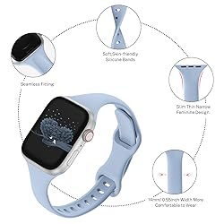 Slim Thin Narrow Bands Compatible with Apple Watch