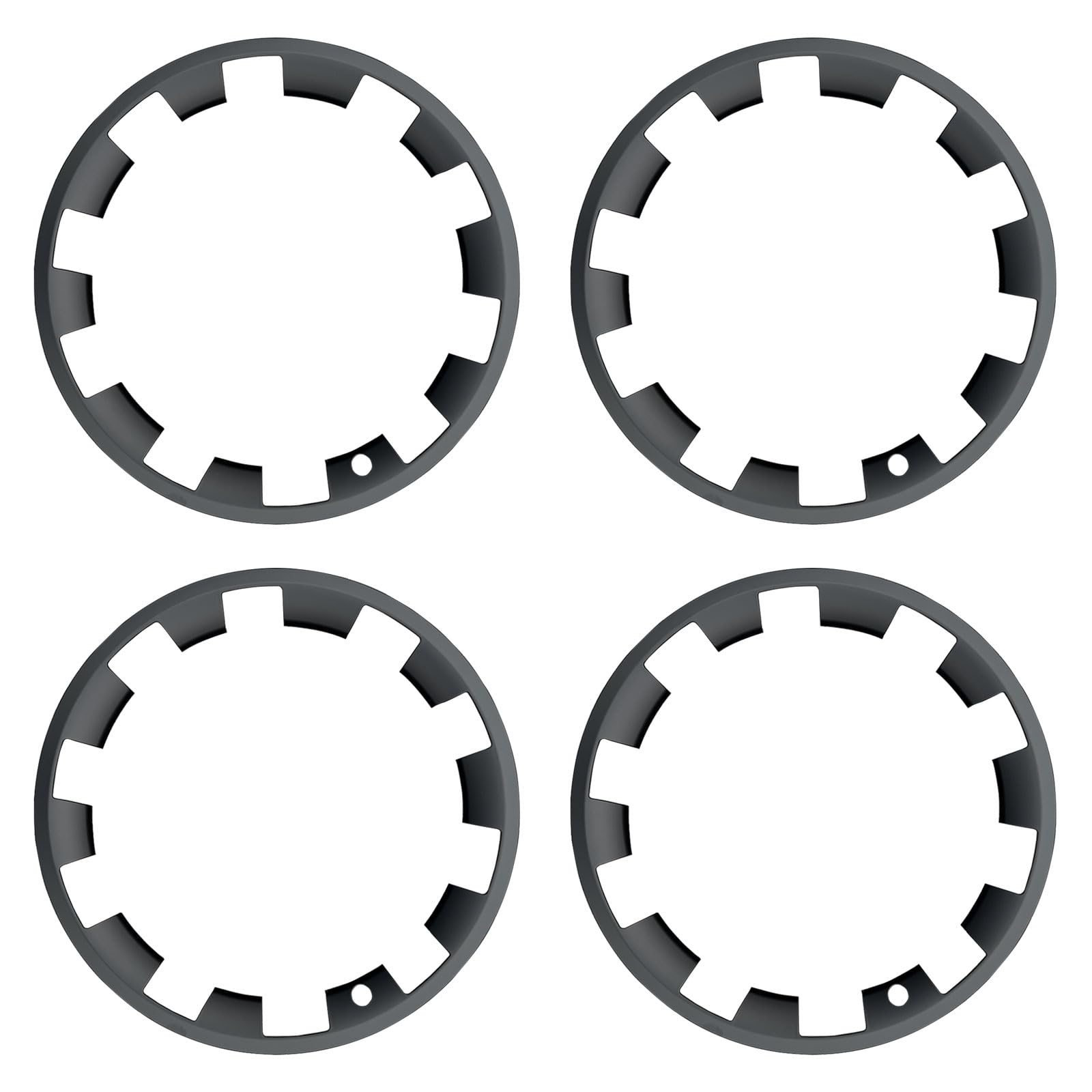 Photo 1 of KALOFOR for Tesla Model Y 20 Inch Helix Wheel Rim Protector Hubcaps Helix Wheels Rim Cover Tire Trim Rings Matte Black 4Pcs Model Y Accessories